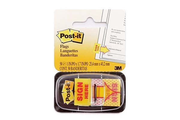 Giấy Phân Trang Post-it Film Sign Here 3M